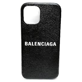 Balenciaga-Balenciaga iPhone 12 Pro Case Black-Black