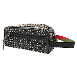 Christian Louboutin-Christian Louboutin Blaster Panettone Spike Studs Clutch-Black