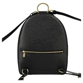 Louis Vuitton-LOUIS VUITTON Epi Mabillon Backpack Black M52232 LV Auth ep6331-Black