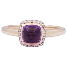 Fred-Fred 'Sugar Loaf' ring in rose gold, diamonds, amethyst.-Other