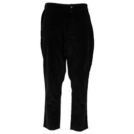 Schwarze Corduroy Cropped-Hosen von Ami Paris Schwarz