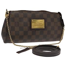 Louis Vuitton-LOUIS VUITTON Damier Ebene Eva Shoulder Bag 2way N55213 LV Auth 98361-Other