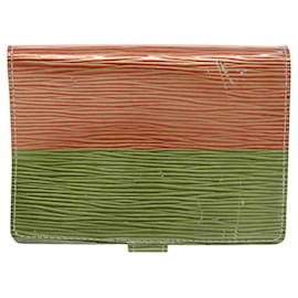 Louis Vuitton-LOUIS VUITTON Cyber Epi Agenda PM Day Planner Cover Orange M99081 LV Auth hk1844-Orange
