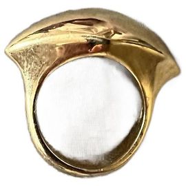 Bague Louis Vuitton Dorée en Acier Doré