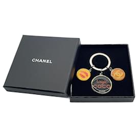 Portachiavi in argento Chanel Coco Mark Novelty Rouge Multicolore