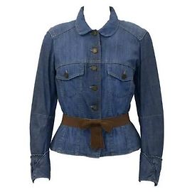 Jaqueta de denim Alexander McQueen 2004 Multicor