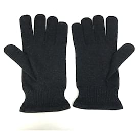 Louis Vuitton-Louis Vuitton Black Warm Gloves-Black