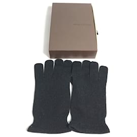 Louis Vuitton-Louis Vuitton Black Knit Gloves-Black