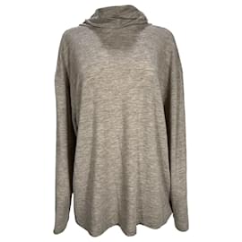 Theory-The Row Turtleneck Sweater in Brown Cashmere-Brown,Red