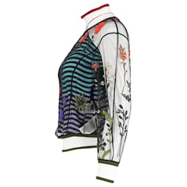 Fendi-Fendi Mesh Embroidered Blouse in Multicolor Nylon-Multiple colors