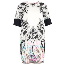 Etro Paisley Printed Mini Shift Dress in Multicolor Silk Multiple colors