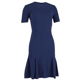 Stella Mc Cartney Abito corto a maniche corte di Stella McCartney in viscosa blu navy Blu Blu navy