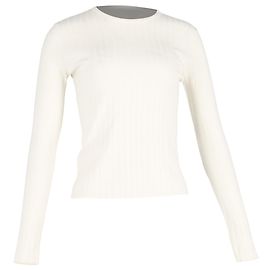 Browning Strickpullover von Gabriela Hearst aus ivory Kaschmirseide Weiß