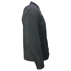 Theory- Theory Buttoned Shirt Jacket in Black Nylon-Black