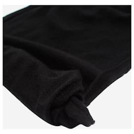 Autre Marque-Black Ultralight cashmere scarf-Black