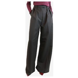 Anine Bing Schwarze plissierte Hose - Größe UK 6 Schwarz