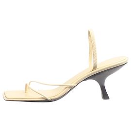 The row Sandales à talons crème Rai - taille EU 39,5 Écru