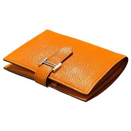 Hermès Béarn Compact Laranja