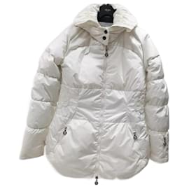 Fendi-Fendi White Nylon Puffer Jacket Sz.40-White