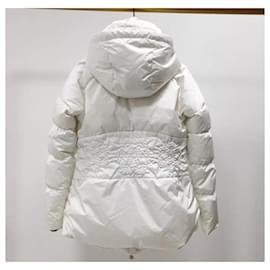 Fendi-Fendi White Nylon Puffer Jacket Sz.40-White