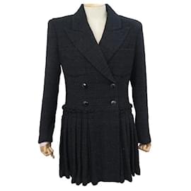 Chanel-NINE CHANEL DRESS JACKET P64017 IN TWEED WITH METALLIC THREADS M 40 JACKET-Other