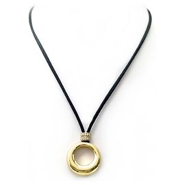COLLAR CHAUMET PENDIENTE ANILLO GM ORO AMARILLO 18K 19GR & DIAMANTES Dorado