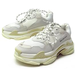 Balenciaga-NINE BALENCIAGA SHOES 534217 TRIPLE S SNEAKERS SIZE 41 WHITE BOX-White