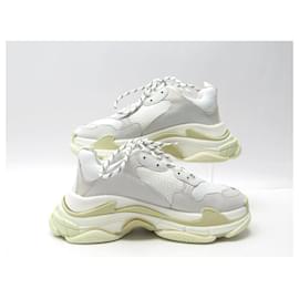 Balenciaga-NINE BALENCIAGA SHOES 534217 TRIPLE S SNEAKERS SIZE 41 WHITE BOX-White