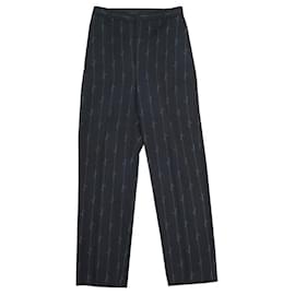 Balenciaga-NEW BALENCIAGA SMALL FIT UNIFORM LOGO SIGNATURE PANTS 36 S BLACK-Black