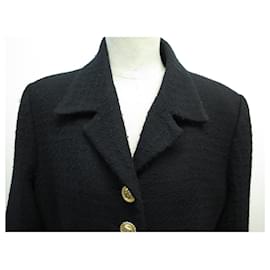 Céline-CELINE THOIRETTE JACKET BUTTONS TRIOMPHE 42 44 L IN BLACK WOOL-Black