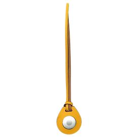Hermès NEW HERMES APPLE AIRTAG A2187 KEYCHAIN SWIFT LEATHER YELLOW Yellow