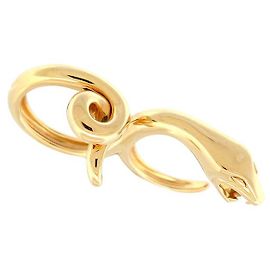 BAGUE BOUCHERON DOUBLE TROUBLE SERPENT 52 & 54 OR JAUNE 18K 16G SNAKE RING Doré
