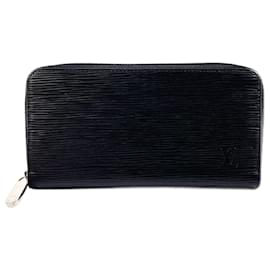 Louis Vuitton-Louis Vuitton Epi Leather Zippy Wallet M61857-Black