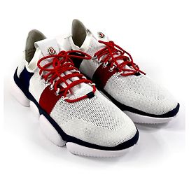 Moncler Bubble Sneakers Fabric/Leather White Other