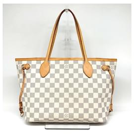 Louis Vuitton-Louis Vuitton Damier Azur Neverfull PM Tote N40605-White