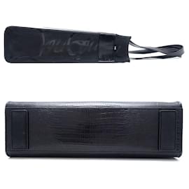 Christian Louboutin-Christian Louboutin Louis Tote Embossed Calf Bag-Black