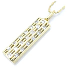 Autre Marque Collier en diamant 0,48 ct K18YG or jaune Doré