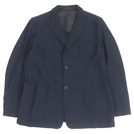 Giorgio Armani Nylon Mesh Tailored Jacket Navy 58R Navy blue