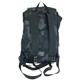 Prada-Prada Nylon Tessuto Camouflage Logo Backpack-Green