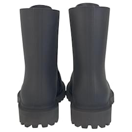 Balenciaga-Balenciaga Black Rubber Steroid Boots-Other
