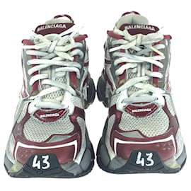 Balenciaga-Balenciaga Runner Sneakers Grey Red-Other