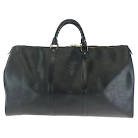 Louis Vuitton-Louis Vuitton Epi Keepall 50 Travel Bag M42962-Black