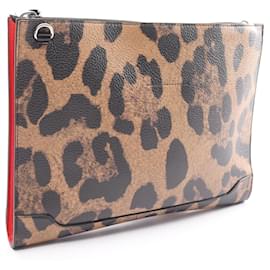 Christian Louboutin-Christian Louboutin Leather Skypouch Shoulder Bag-Beige