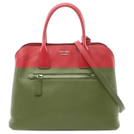Prada-Prada Saffiano Cuir Handbag BN2554-Red