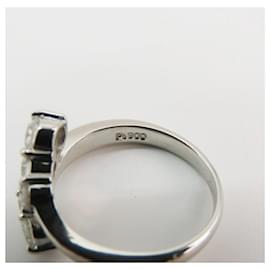 Autre Marque-Platinum Pt900 Diamond Ring D0.50ct-Other