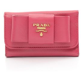 Prada Saffiano Leather Key Case 1M0222 Pink