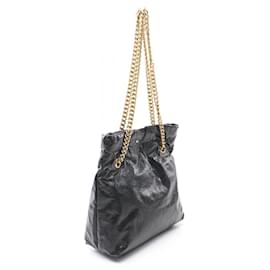 Balenciaga-Balenciaga Crush Small Leather Tote Bag-Black
