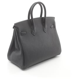 Hermès-Sac à main Hermès Birkin 25 Togo Noir-Noir