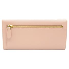 Prada-Prada Saffiano Leather Bifold Long Wallet 1M1132-Pink