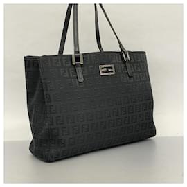 Fendi-Fendi Zucchino Tote Bag-Black